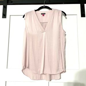 Vince Camuto Shirred Tabk sz S light pink
